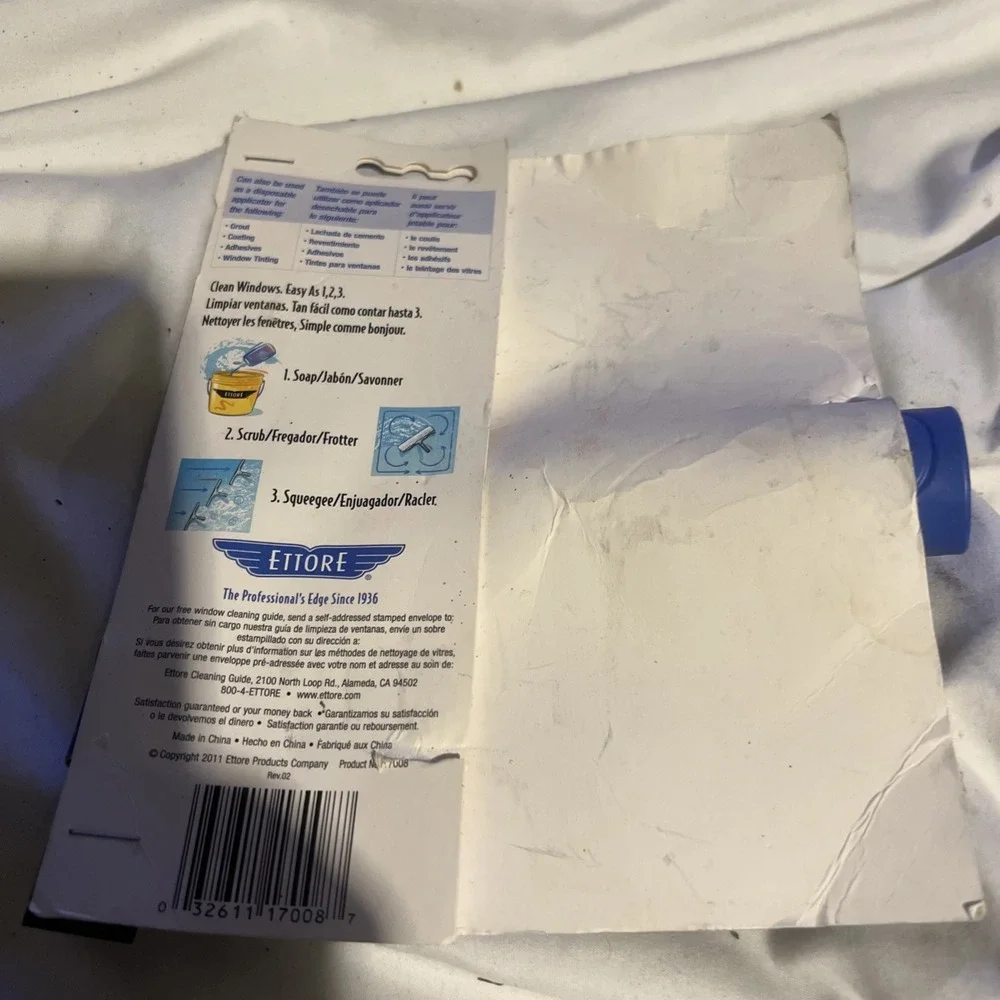 Window Squeegee Compact and Effective 8-Inch - Silicone Blade for‎ Easy Cleaning